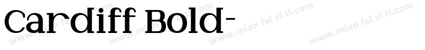 Cardiff Bold字体转换